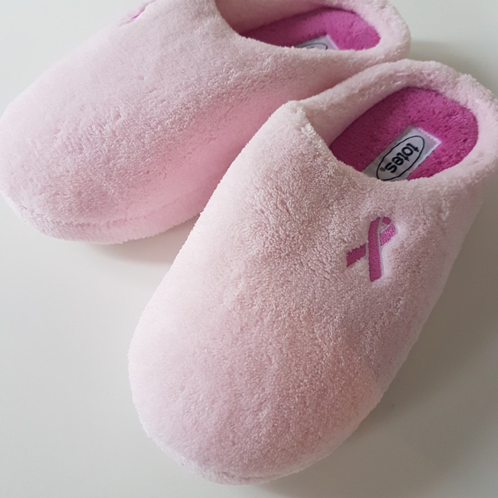 Pink Ribbon ISOTONER® Mule slipper by totes®