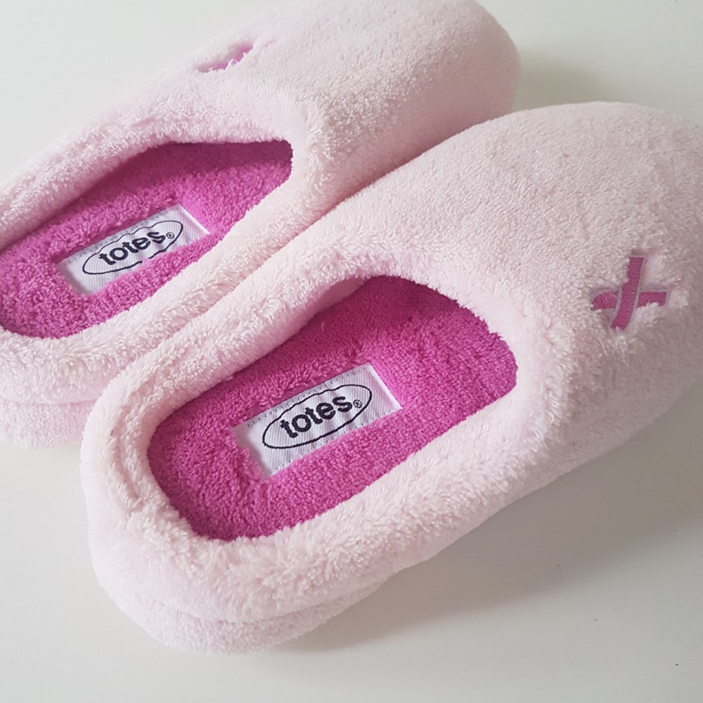 Pink Ribbon ISOTONER® Mule slipper by totes® - The Pink Ribbon Foundation