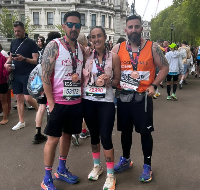 Family Affair as Jon Henriques Completes London Marathon for Pink Ribbon Foundation