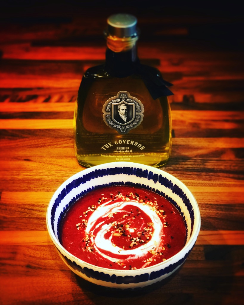 Beetroot and ginger soup