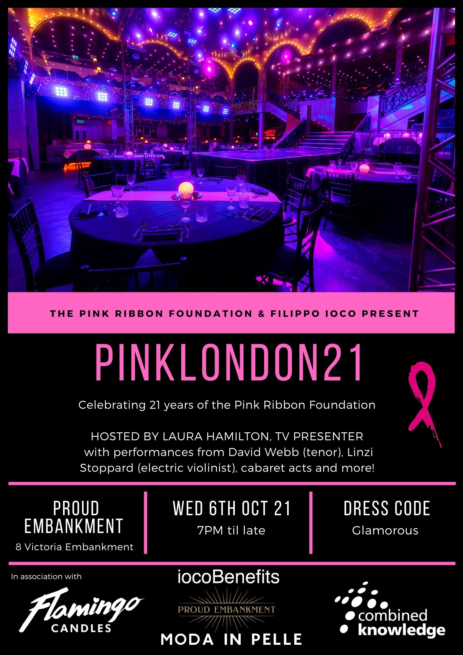 Electric violinist Linzi Stoppard supports PINKLondon2021