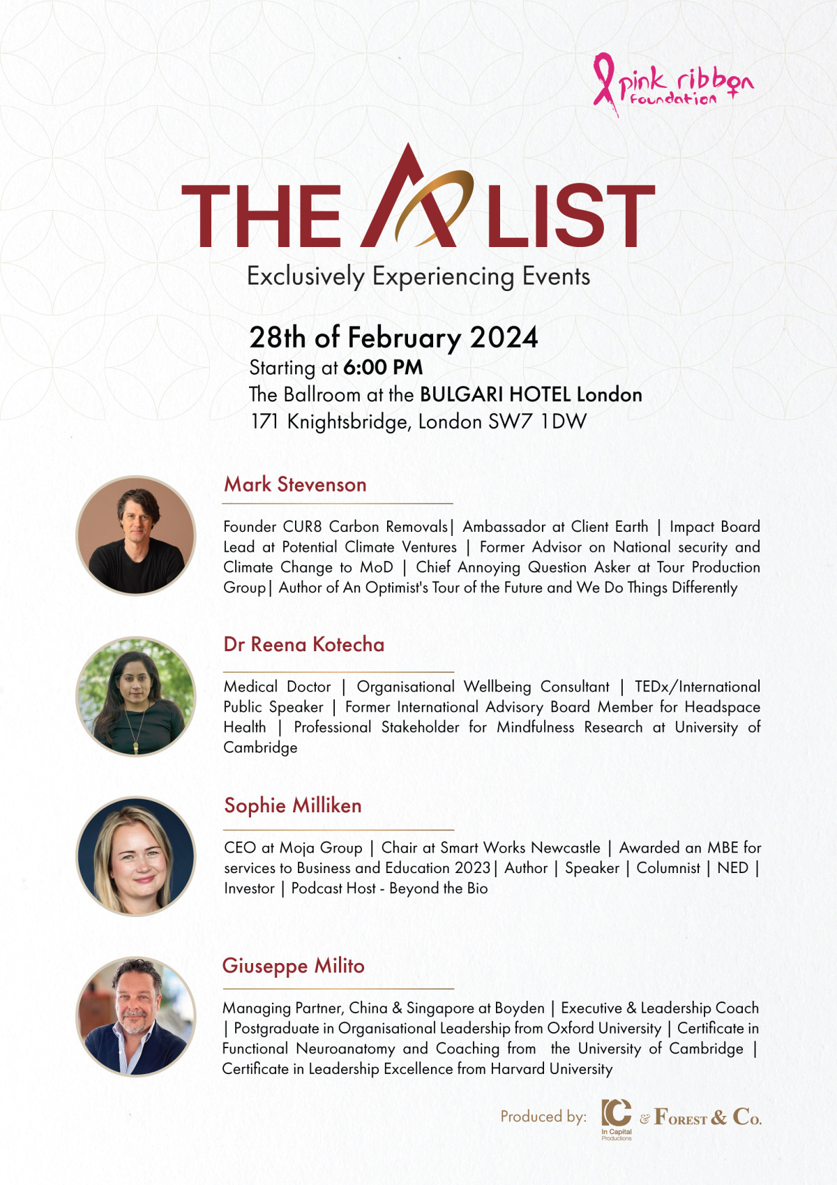 The A List London networking event
