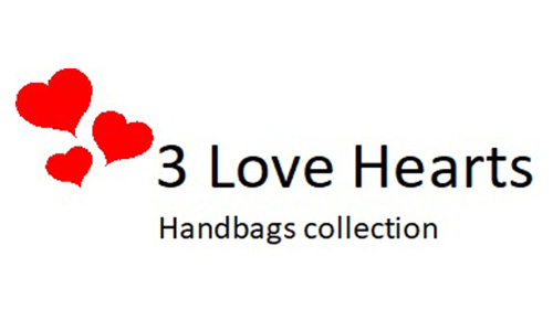 3 Love Hearts Handbags
